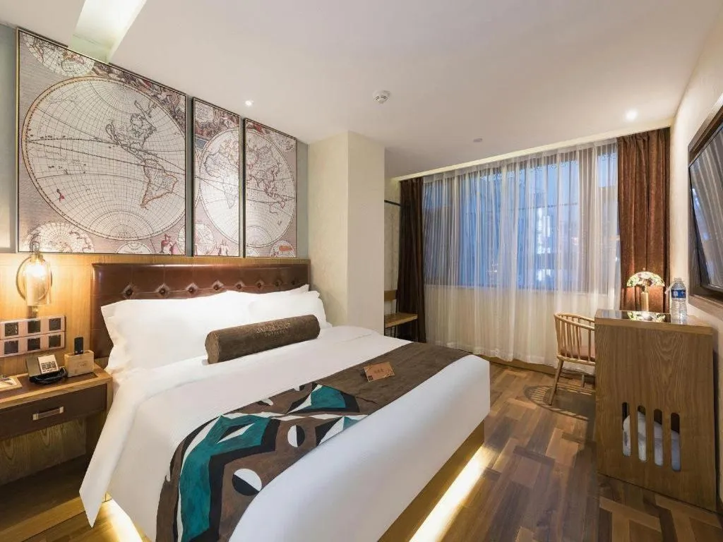 Bed in James Joyce Coffetel Beijing Tongzhou Guoyuan Metro Station