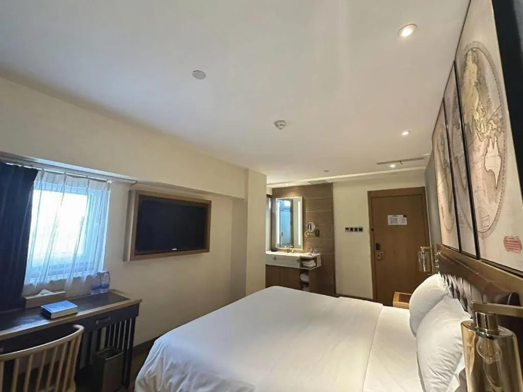 Bed in James Joyce Coffetel Beijing Tongzhou Guoyuan Metro Station