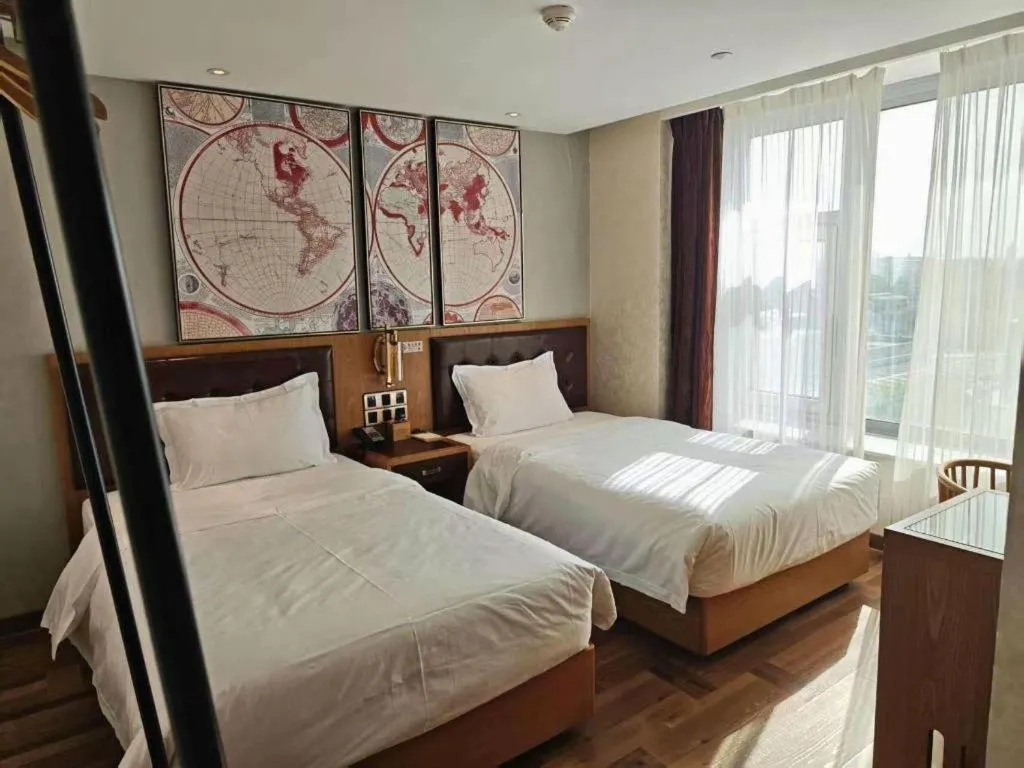 Bed in James Joyce Coffetel Beijing Tongzhou Guoyuan Metro Station