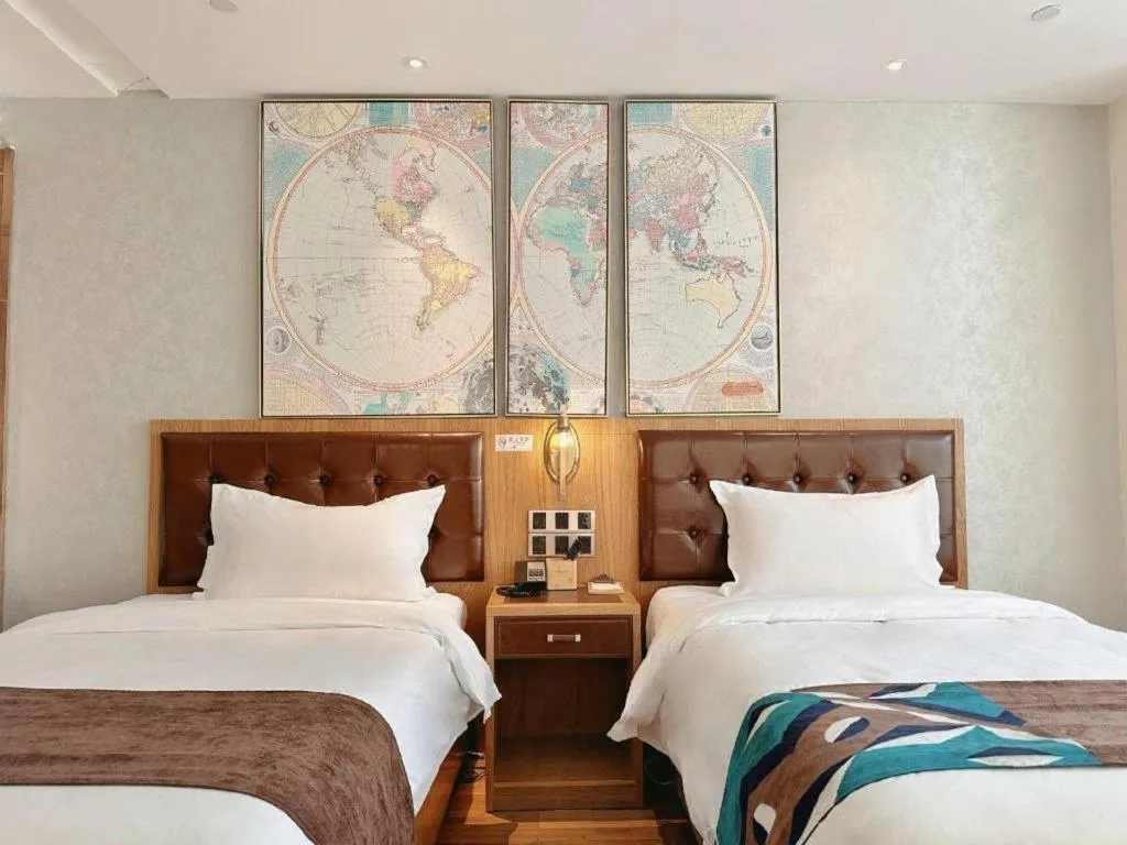 Bed in James Joyce Coffetel Beijing Tongzhou Guoyuan Metro Station