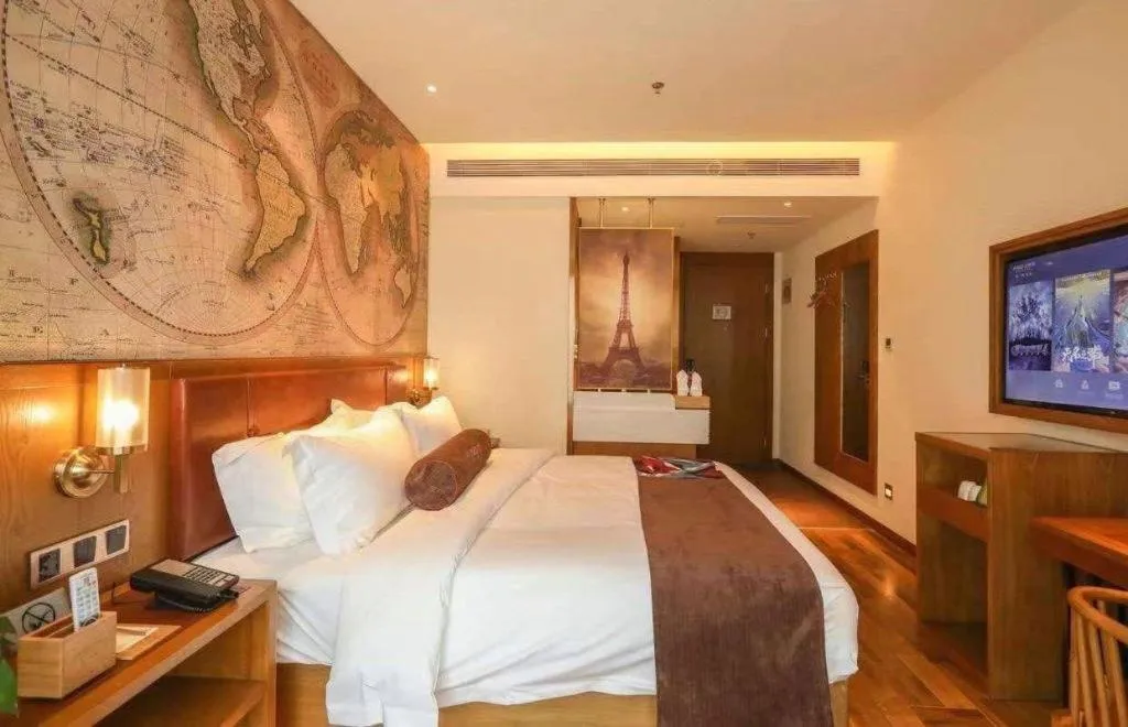 Bed in James Joyce Coffetel Beijing Tongzhou Guoyuan Metro Station