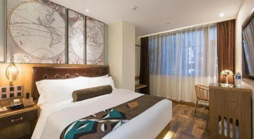 Bed in James Joyce Coffetel Beijing Tongzhou Guoyuan Metro Station