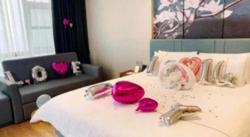 Bed in Magnotel Hotel Guangyuan Nanhe Bus Station Beijing Road