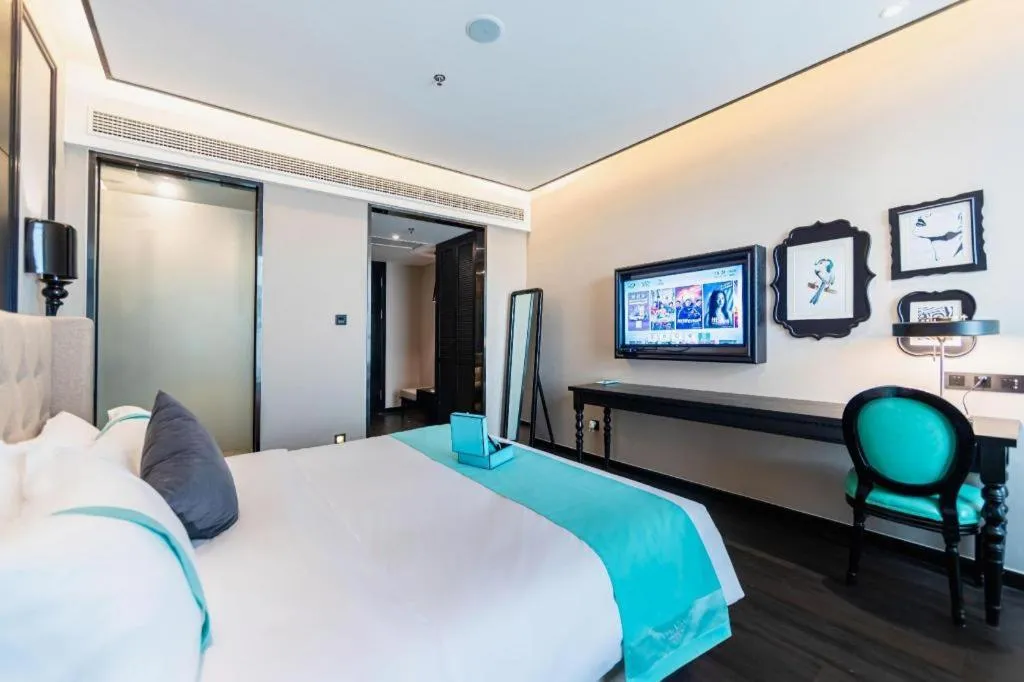 Bed in Xana Hotelle Binzhou Yangxin