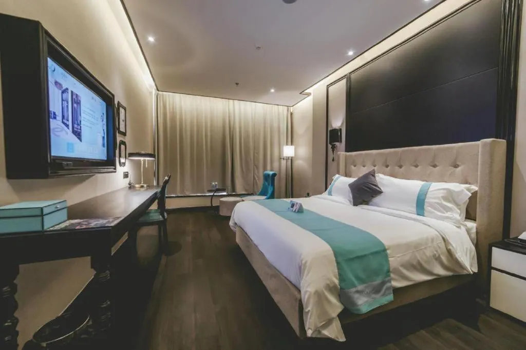 Bed in Xana Hotelle Binzhou Yangxin