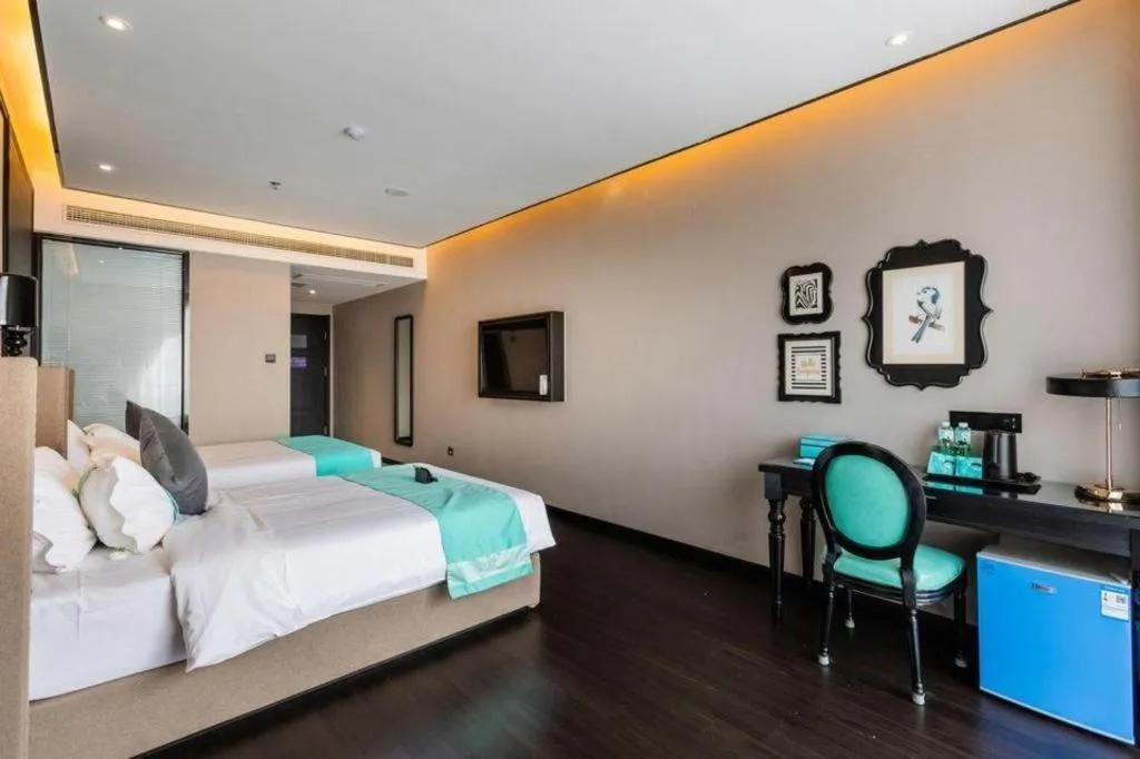 Bed in Xana Hotelle Rizhao Lanshan District Government