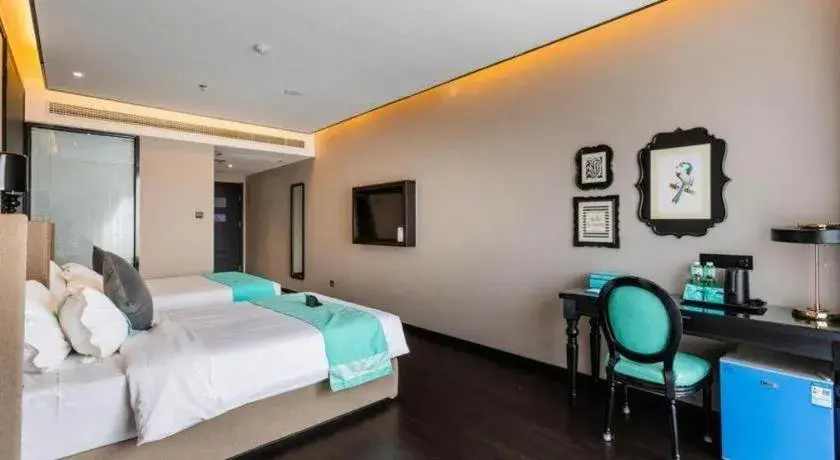 Bed in Xana Hotelle Rizhao Lanshan District Government Bed in Xana Hotelle Rizhao Lanshan District Government