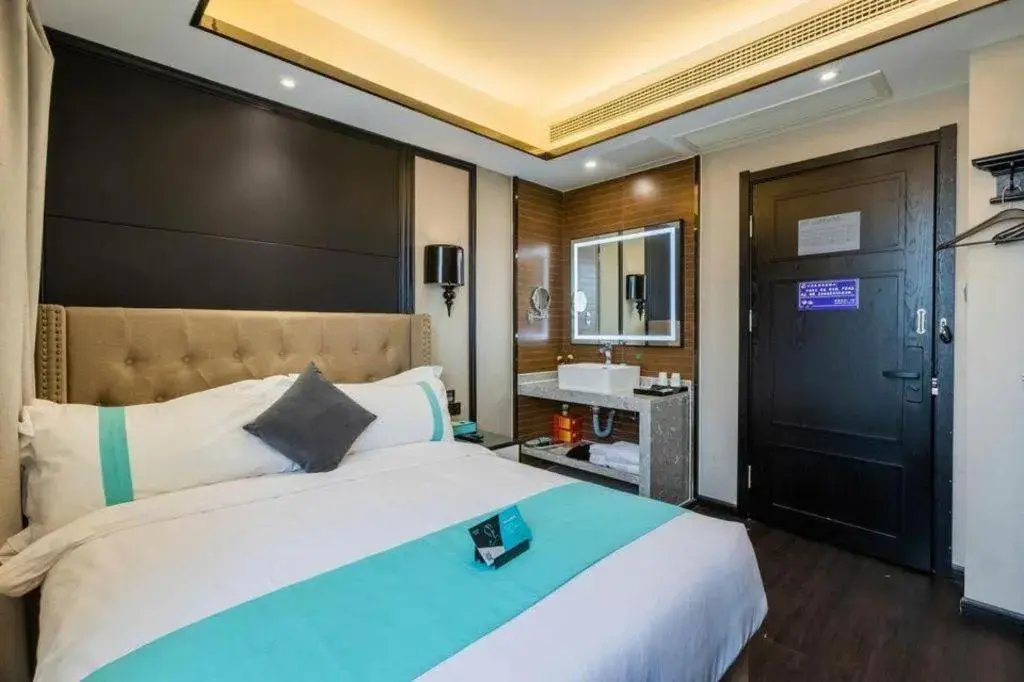 Bed in Xana Hotelle Rizhao Lanshan District Government Bed in Xana Hotelle Rizhao Lanshan District Government