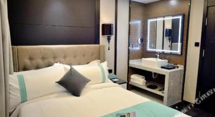 Bed in Xana Hotelle Rizhao Lanshan District Government