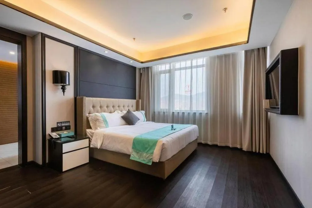 Bed in Xana Hotelle Rizhao Lanshan District Government