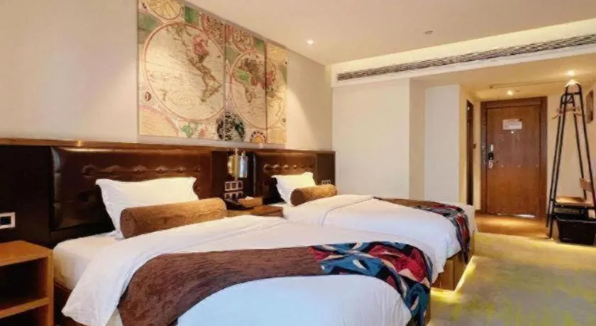 Bed in James Joyce Coffetel Taizhou Jiangyan Bus Terminal