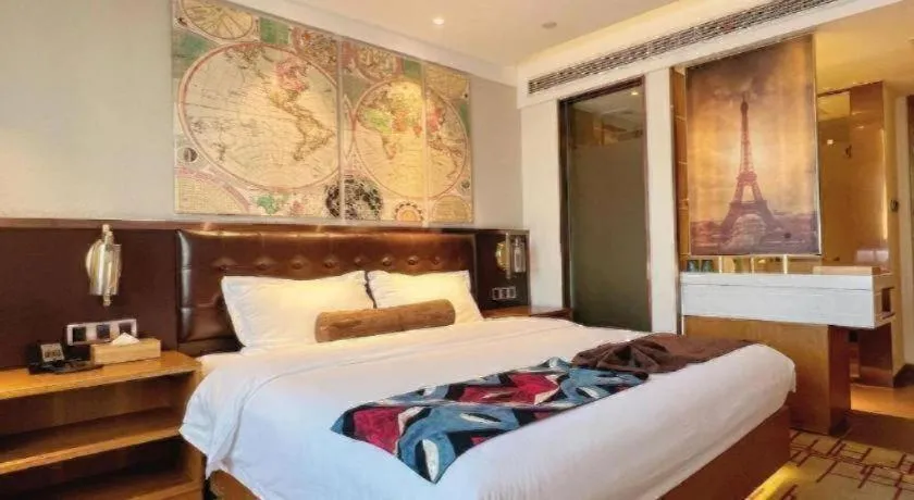 Bed in James Joyce Coffetel Taizhou Jiangyan Bus Terminal