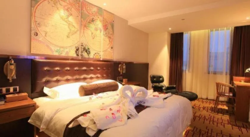 Bed in James Joyce Coffetel Taizhou Jiangyan Bus Terminal