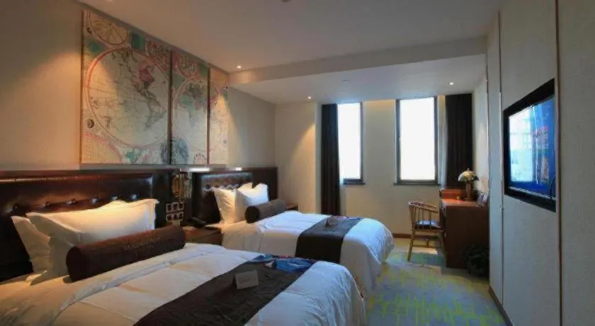 Bed in James Joyce Coffetel Taizhou Jiangyan Bus Terminal
