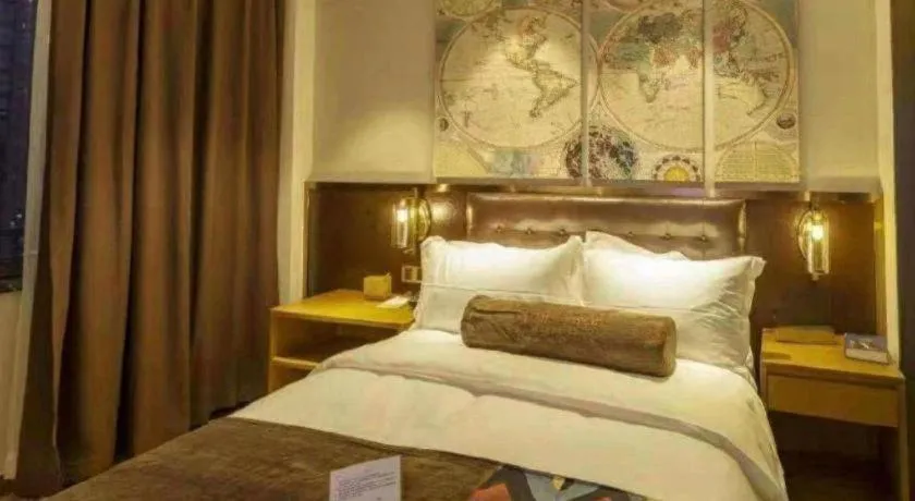 Bed in James Joyce Coffetel Taizhou Jiangyan Bus Terminal