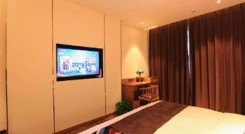 Bed in James Joyce Coffetel Taizhou Jiangyan Bus Terminal