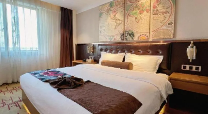 Bed in James Joyce Coffetel Taizhou Jiangyan Bus Terminal