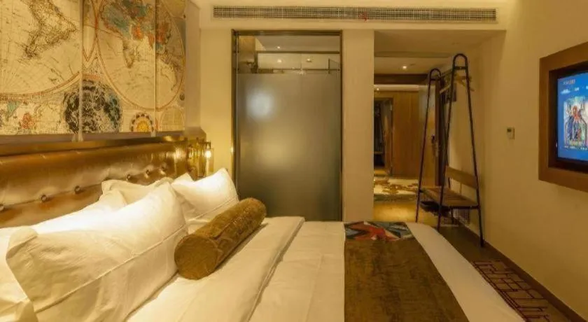 Bed in James Joyce Coffetel Taizhou Jiangyan Bus Terminal