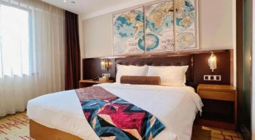 Bed in James Joyce Coffetel Taizhou Jiangyan Bus Terminal