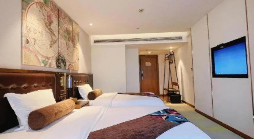 Bed in James Joyce Coffetel Taizhou Jiangyan Bus Terminal