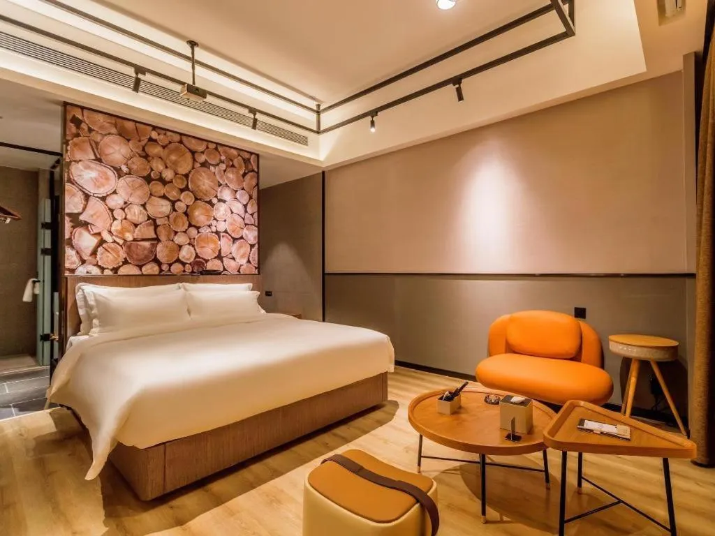 Bed in ZMAX Hotel Yan'an Baimi Avenue Baotashan