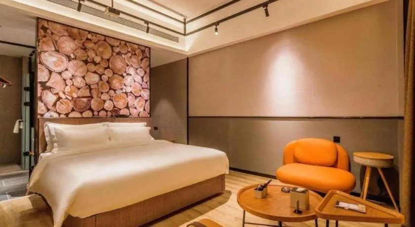 Bed in ZMAX Hotel Yan'an Baimi Avenue Baotashan