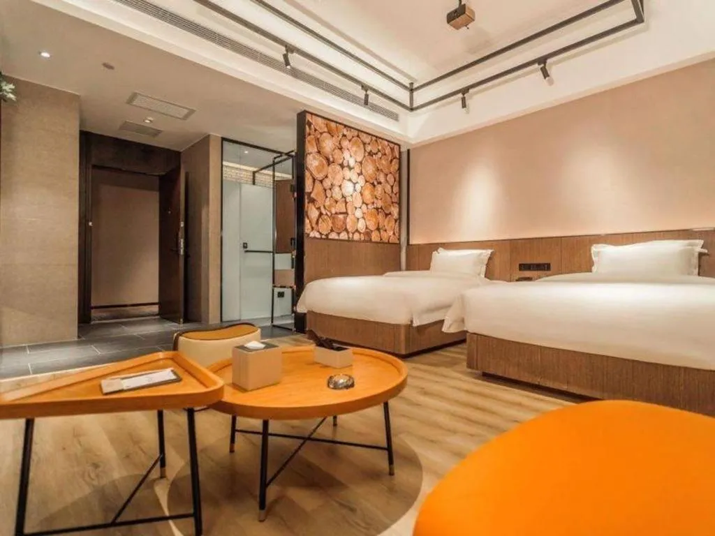 Bed in ZMAX Hotel Yan'an Baimi Avenue Baotashan