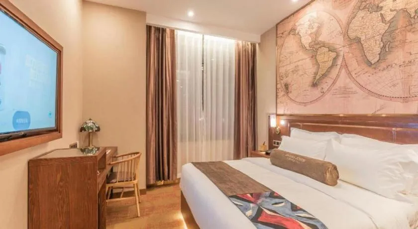 Bed in James Joyce Coffetel Tianjing First Central Hospital Nankai University