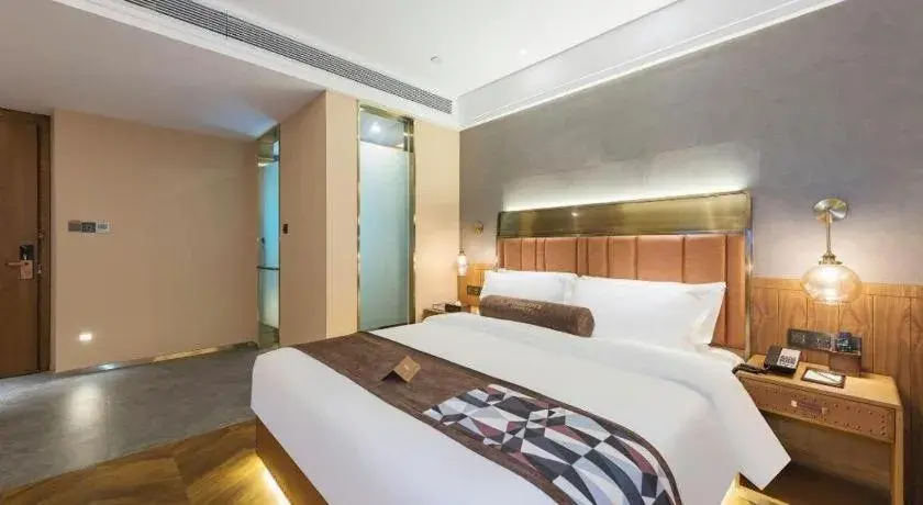 Bed in James Joyce Coffetel Tianjing First Central Hospital Nankai University Bed in James Joyce Coffetel Tianjing First Central Hospital Nankai University