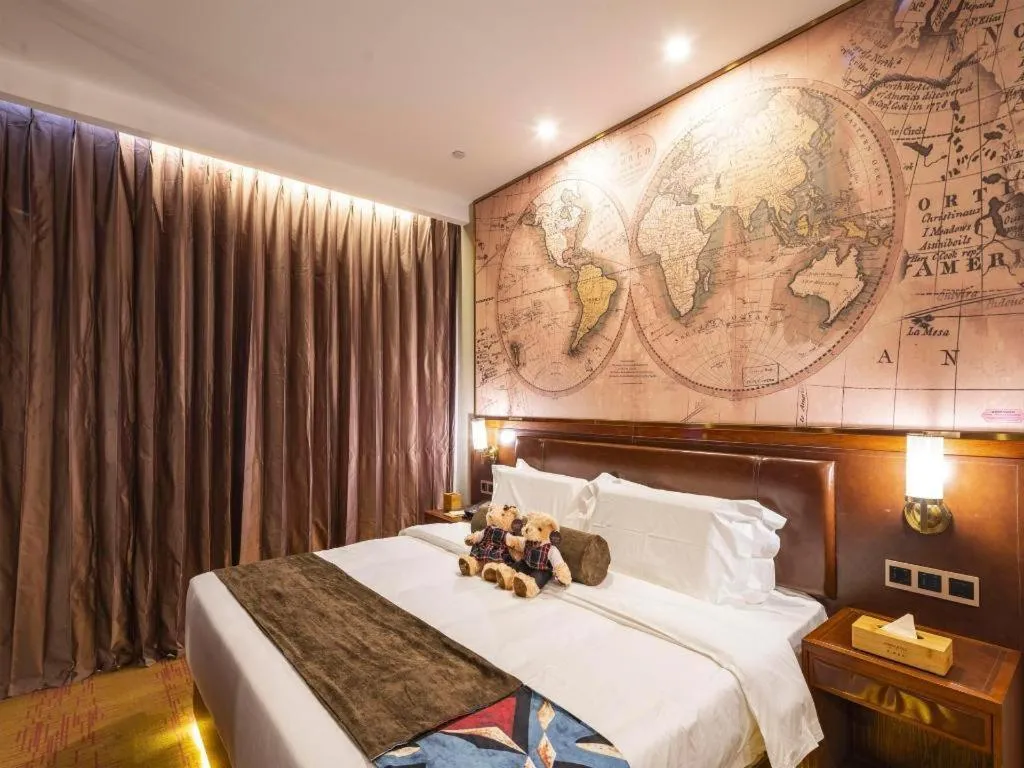 Bed in James Joyce Coffetel Tianjing First Central Hospital Nankai University