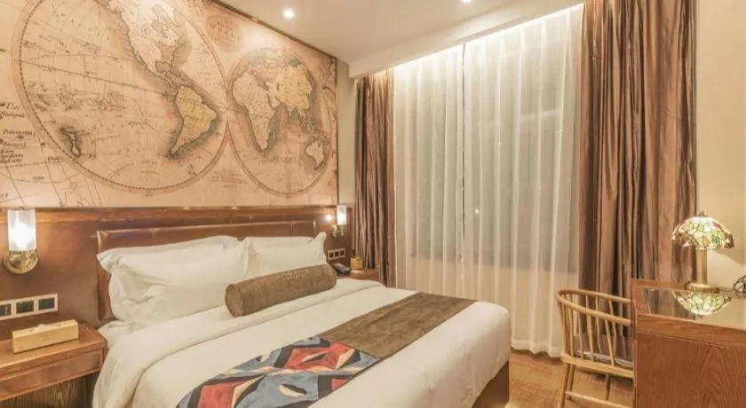 Bed in James Joyce Coffetel Tianjing First Central Hospital Nankai University