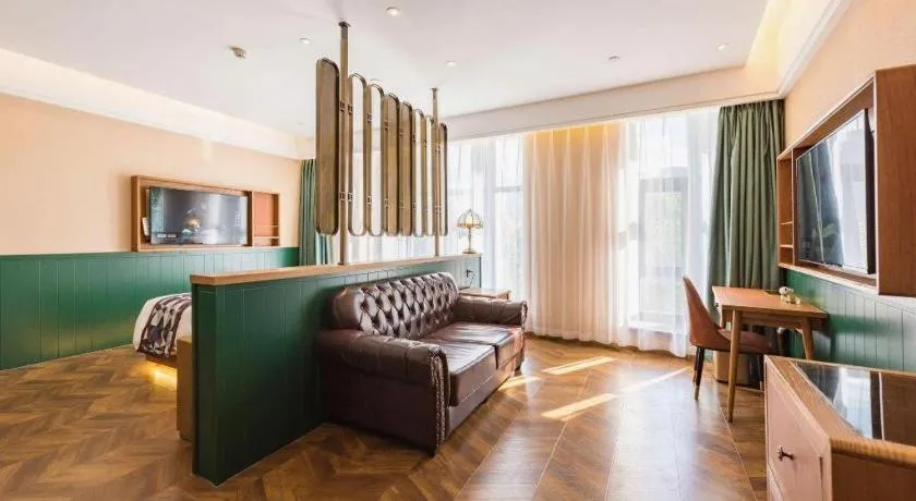 Bed in James Joyce Coffetel Tianjing First Central Hospital Nankai University