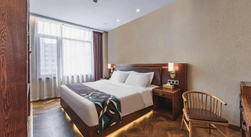 Bed in James Joyce Coffetel Tianjing First Central Hospital Nankai University