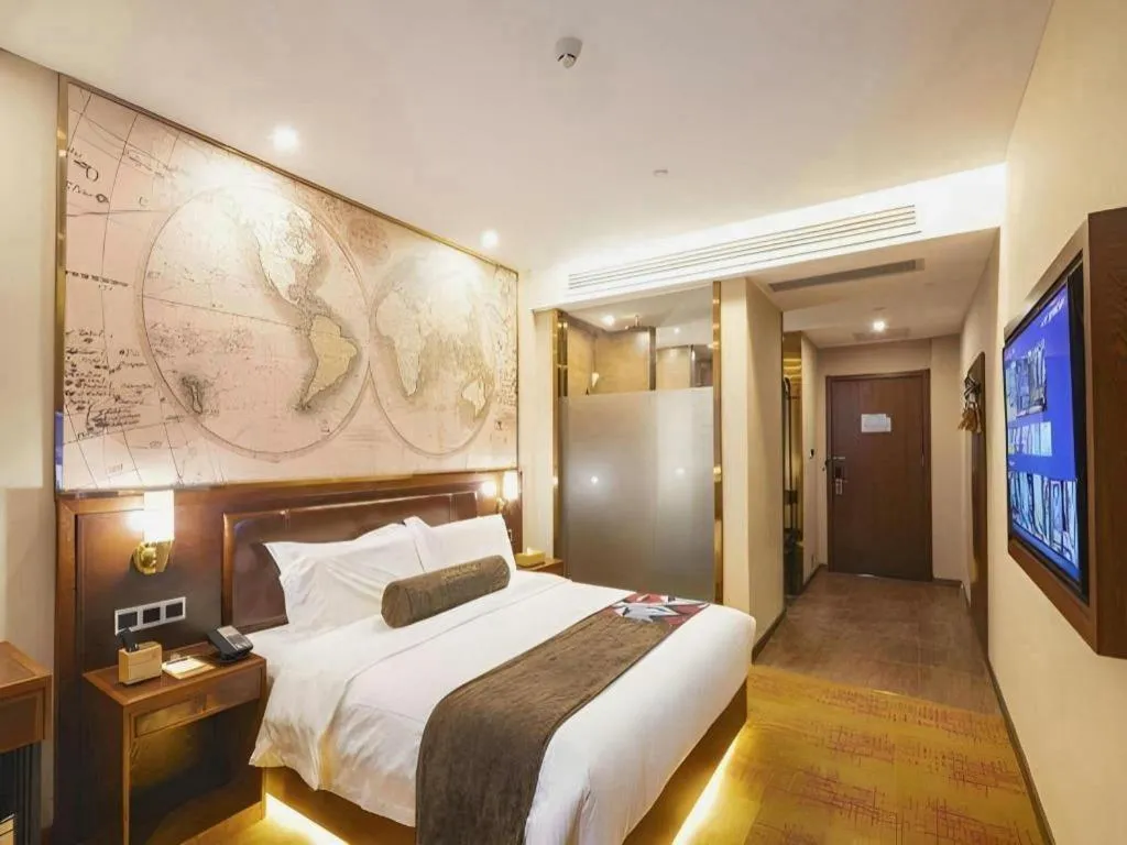 Bed in James Joyce Coffetel Tianjing First Central Hospital Nankai University