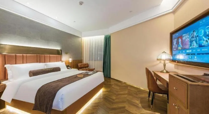 Bed in James Joyce Coffetel Tianjing First Central Hospital Nankai University