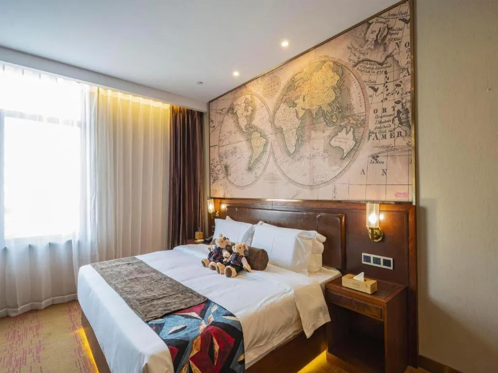 Bed in James Joyce Coffetel Tianjing First Central Hospital Nankai University