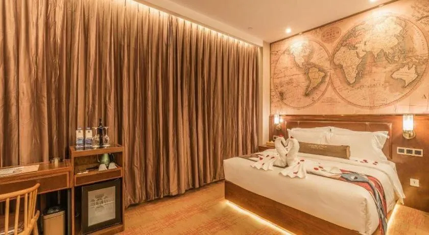 Bed in James Joyce Coffetel Tianjing First Central Hospital Nankai University