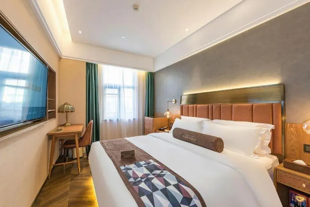 Bed in James Joyce Coffetel Tianjing First Central Hospital Nankai University Bed in James Joyce Coffetel Tianjing First Central Hospital Nankai University