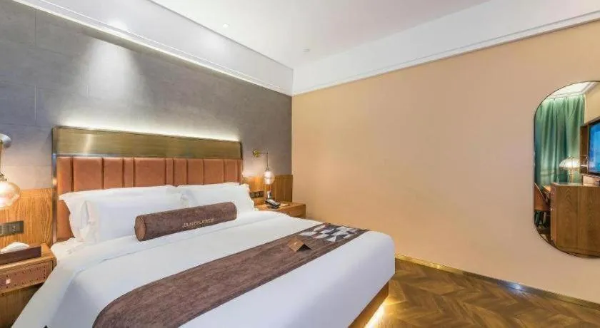 Bed in James Joyce Coffetel Tianjing First Central Hospital Nankai University