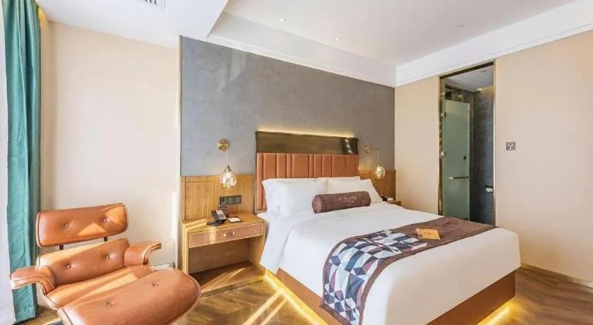 Bed in James Joyce Coffetel Tianjing First Central Hospital Nankai University