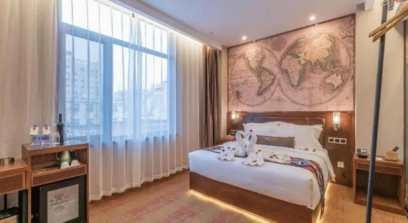 Bed in James Joyce Coffetel Tianjing First Central Hospital Nankai University Bed in James Joyce Coffetel Tianjing First Central Hospital Nankai University