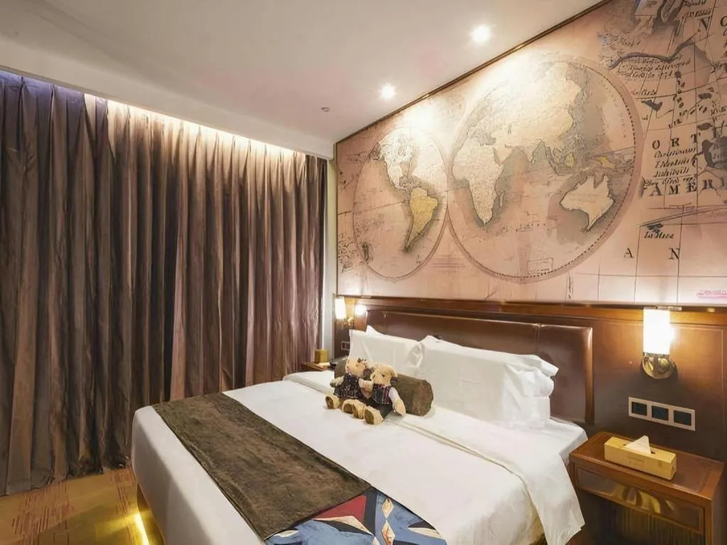 Bed in James Joyce Coffetel Tianjing First Central Hospital Nankai University