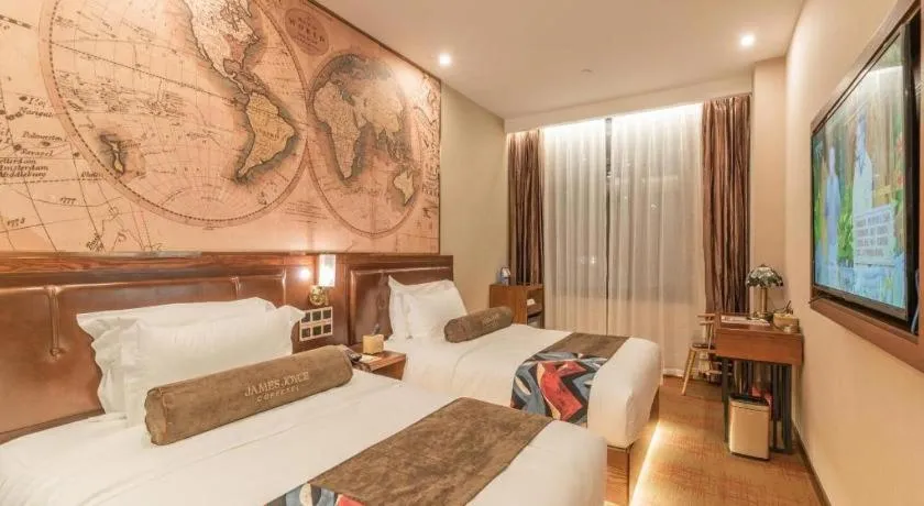 Bed in James Joyce Coffetel Tianjing First Central Hospital Nankai University