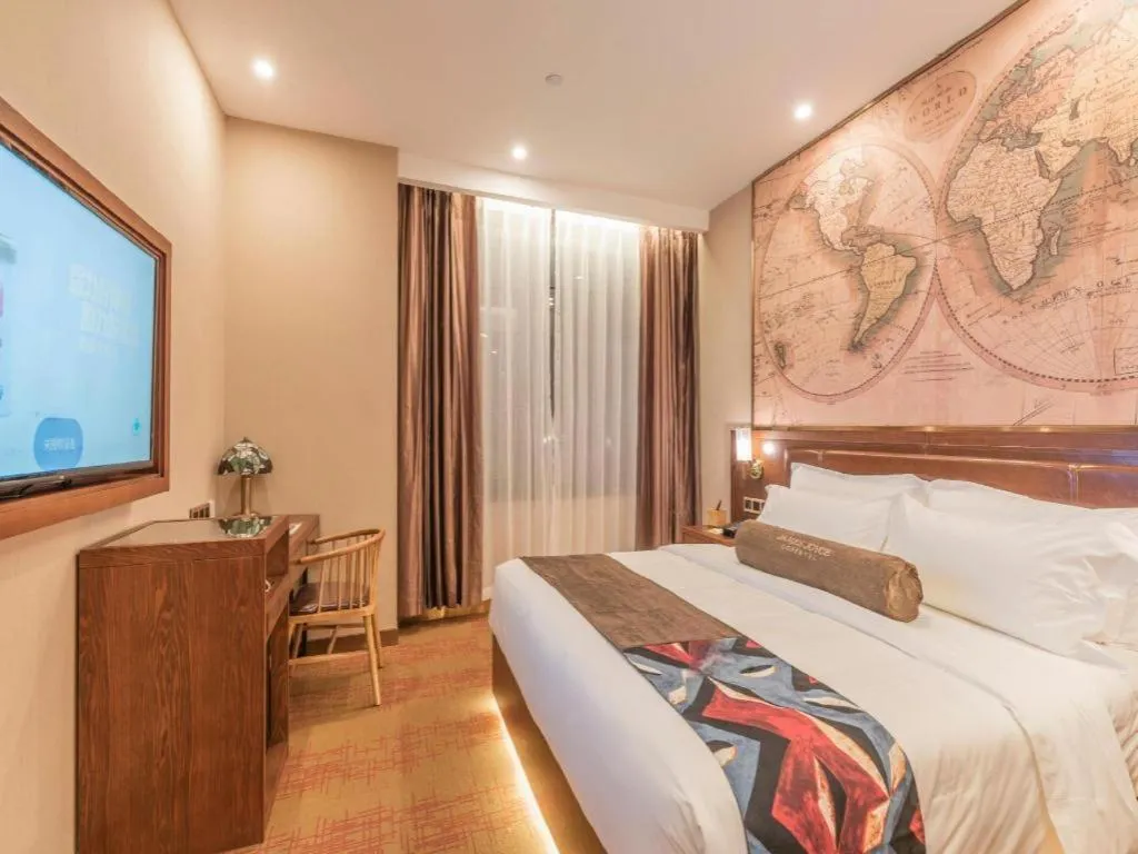 Bed in James Joyce Coffetel Tianjing First Central Hospital Nankai University