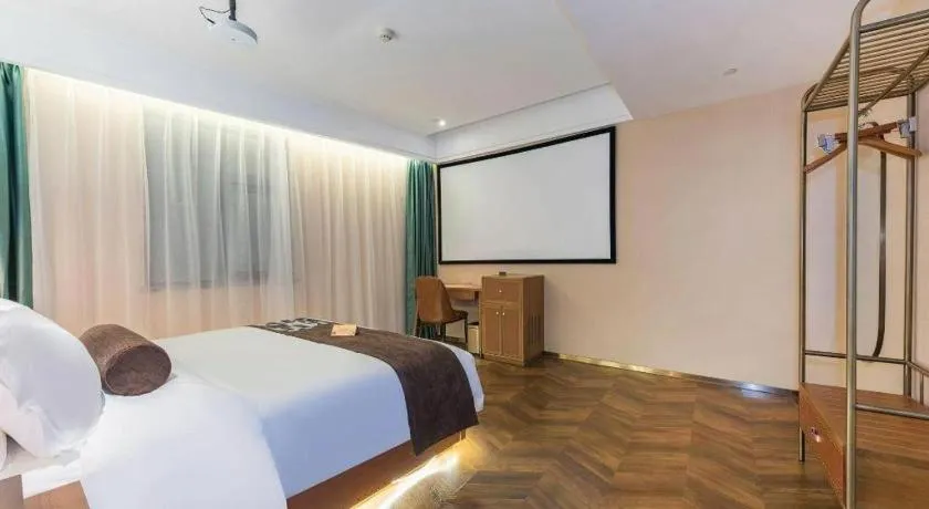 Bed in James Joyce Coffetel Tianjing First Central Hospital Nankai University