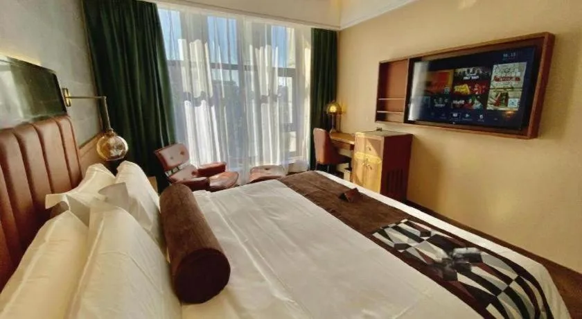 Bed in James Joyce Coffetel Tianjing First Central Hospital Nankai University