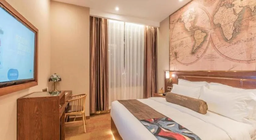 Bed in James Joyce Coffetel Tianjing First Central Hospital Nankai University