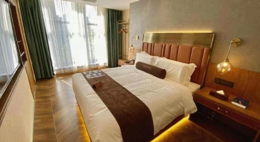 Bed in James Joyce Coffetel Tianjing First Central Hospital Nankai University