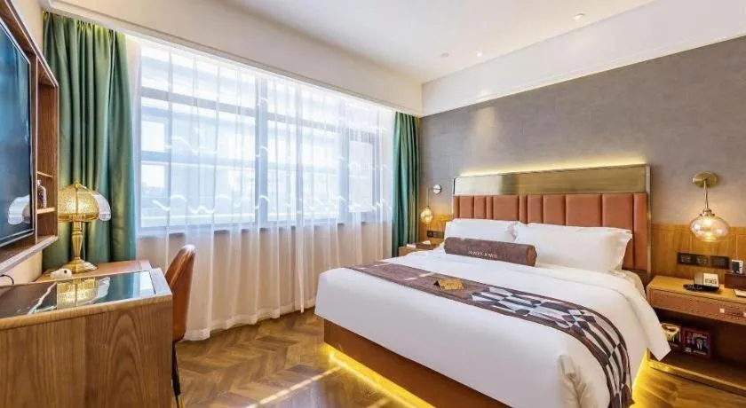 Bed in James Joyce Coffetel Tianjing First Central Hospital Nankai University