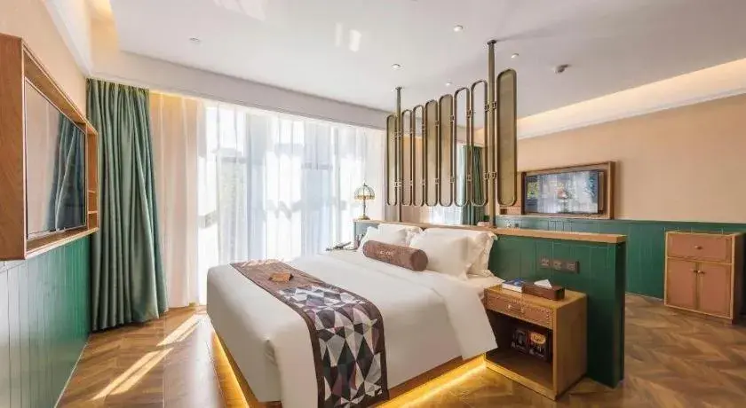 Bed in James Joyce Coffetel Tianjing First Central Hospital Nankai University Bed in James Joyce Coffetel Tianjing First Central Hospital Nankai University